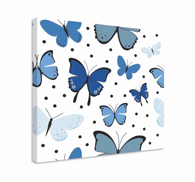 Cuadro mariposas colección mariposas azules - TenVinilo