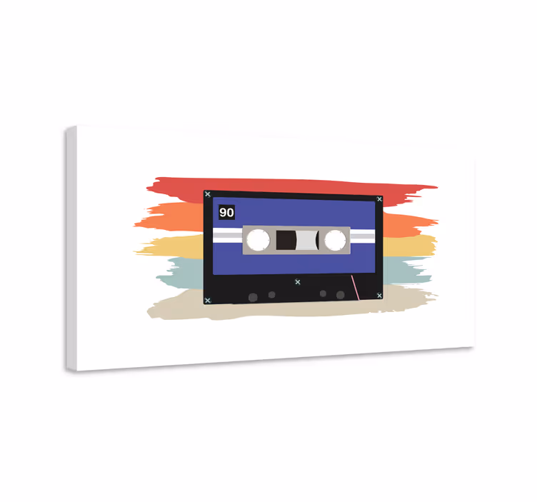 Cuadro musical cassette de los 80 - TenVinilo