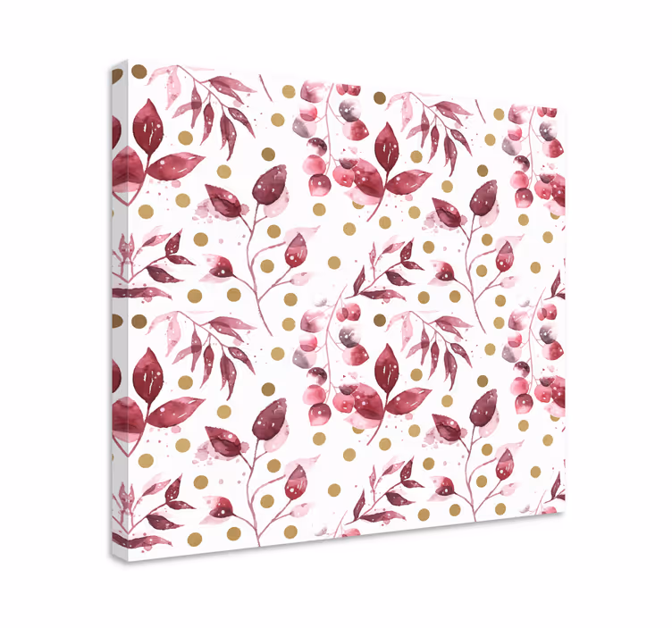 Cuadro de flores con motivo botánico sutil - TenVinilo