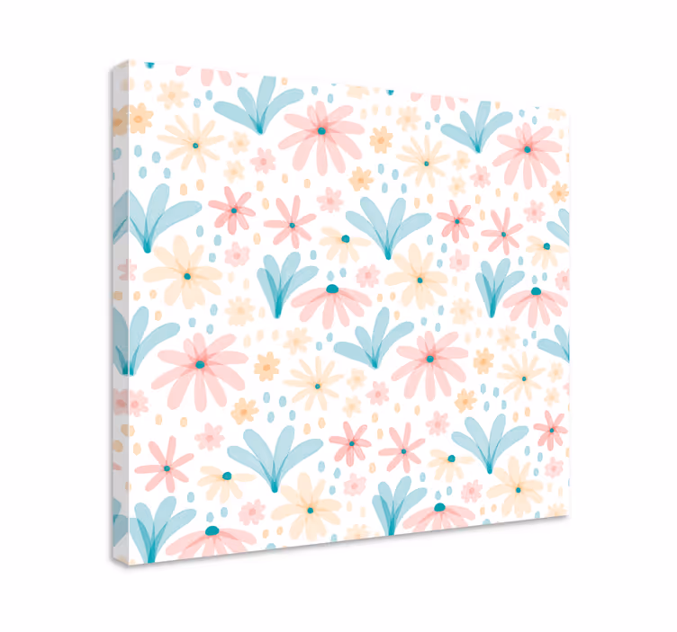 Cuadro de flores creación de motivos florales - TenVinilo