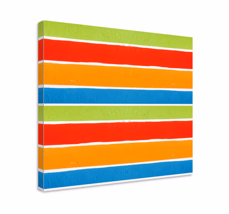 Cuadro para salón Pinceladas de colores - TenVinilo