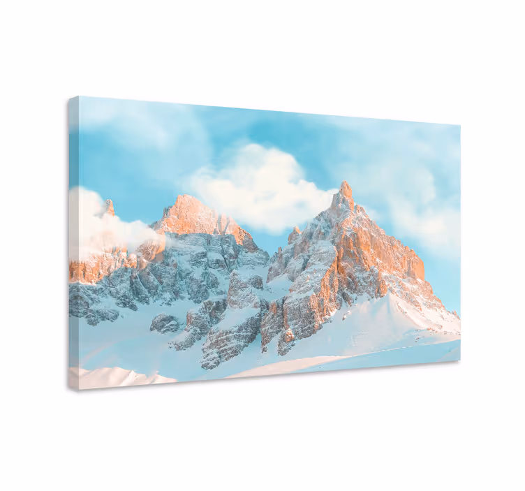 Cuadro paisajes picos montañosos majestuosos - TenVinilo