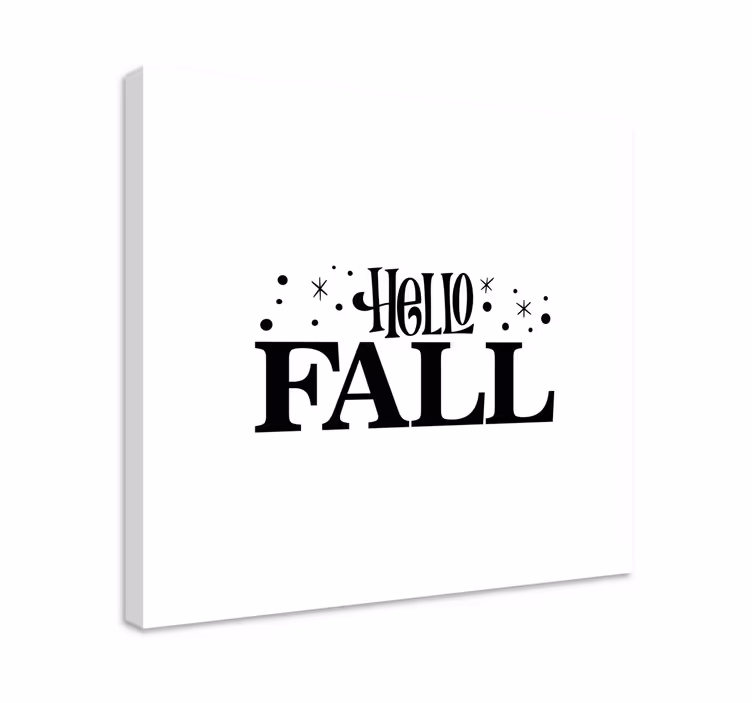 Cuadro frase bienvenida otoño - TenVinilo