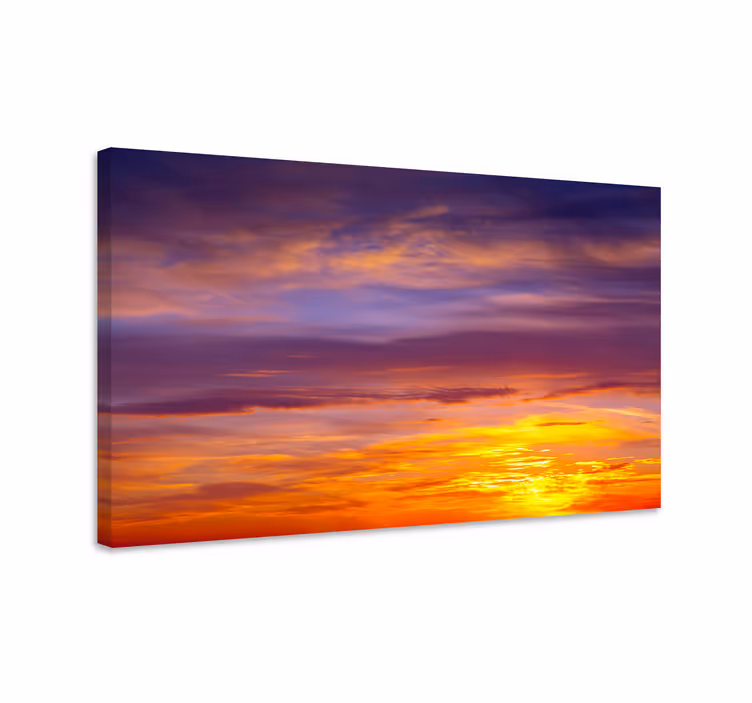 Cuadro paisajes escena de atardecer majestuoso - TenVinilo