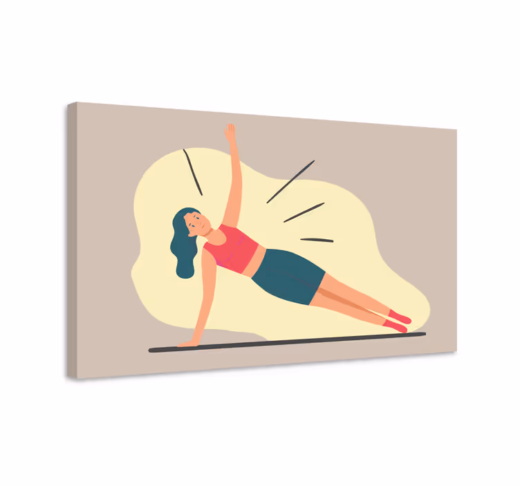 Cuadro deporte pose de fitness - TenVinilo