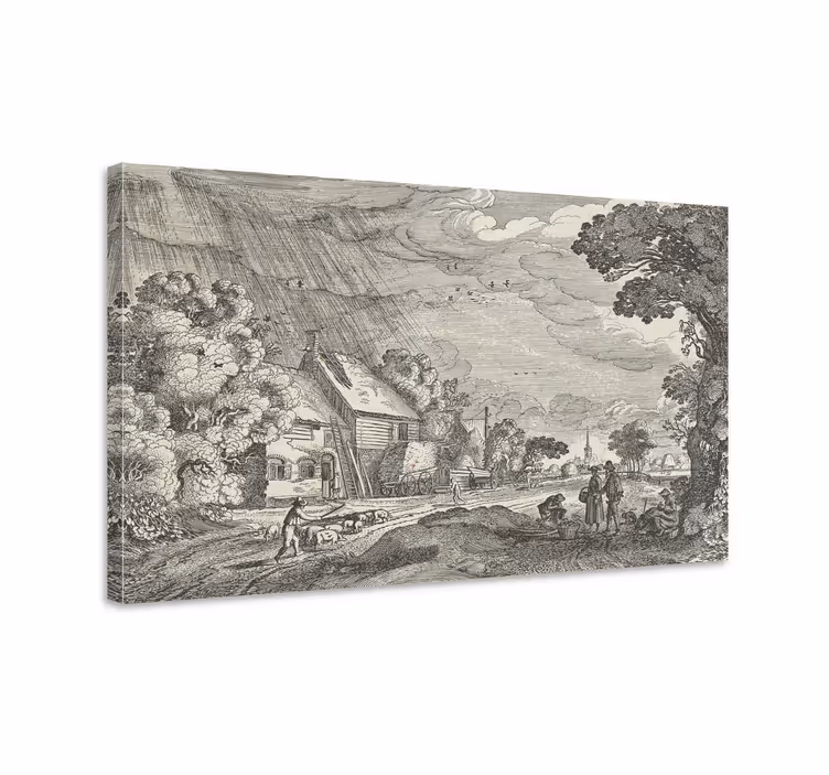 Cuadro paisajes serenidad de escena rural - TenVinilo