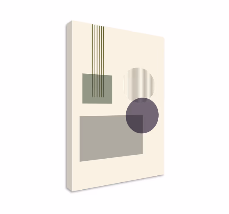 Cuadro figuras geométricas configuración de formas - TenVinilo