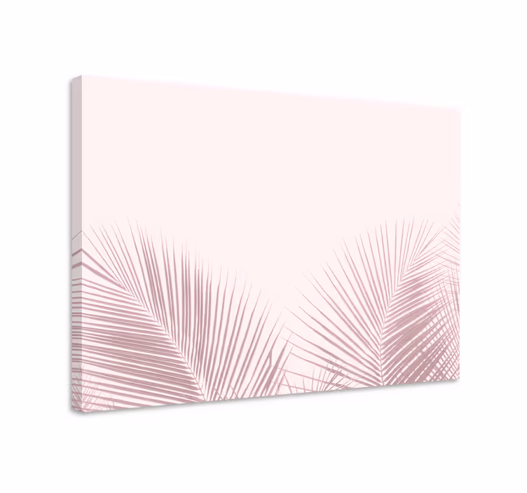 Cuadro de flores hojas de palma elegantes - TenVinilo