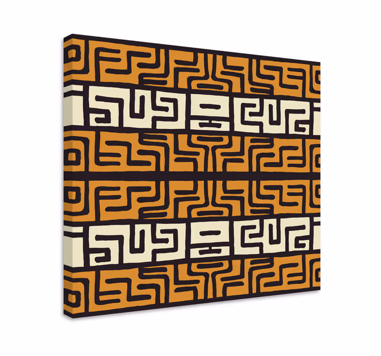 Cuadro abstracto Patrón abstracto de estilo africano - TenVinilo