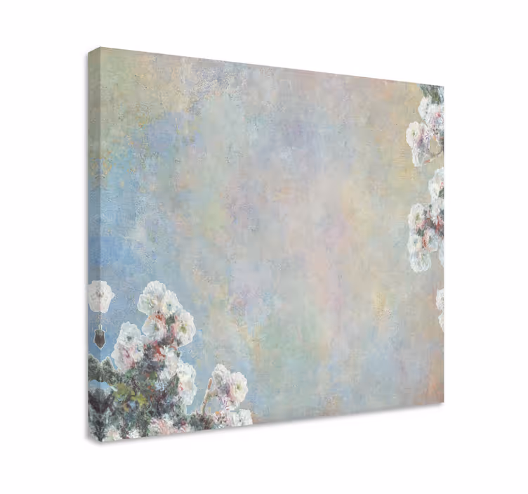 Cuadro de flores inspiración floral delicada - TenVinilo