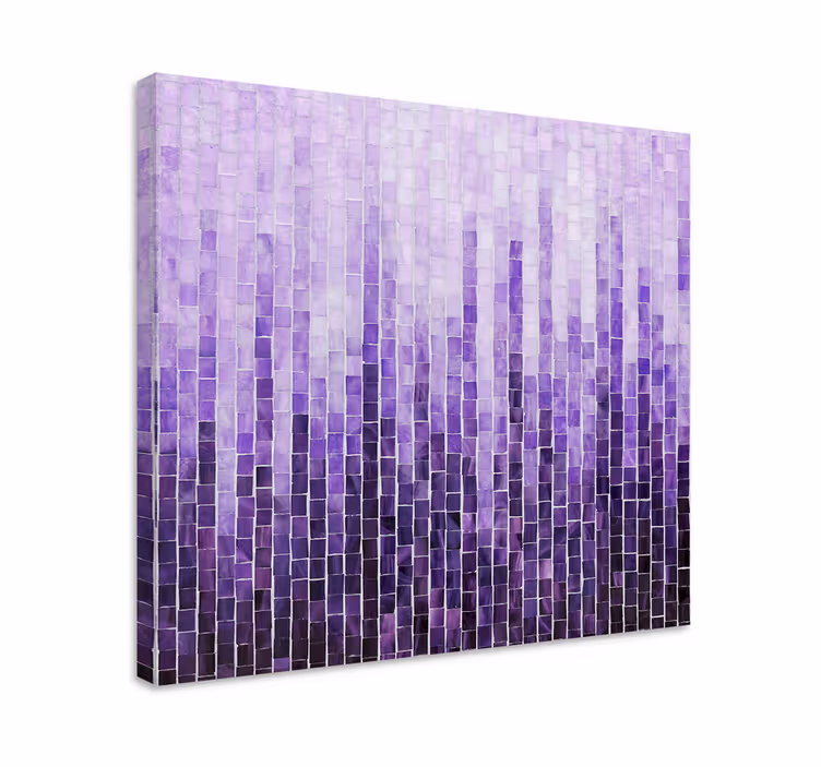 Cuadro en arte Patrón de azulejos efecto ombre - TenVinilo