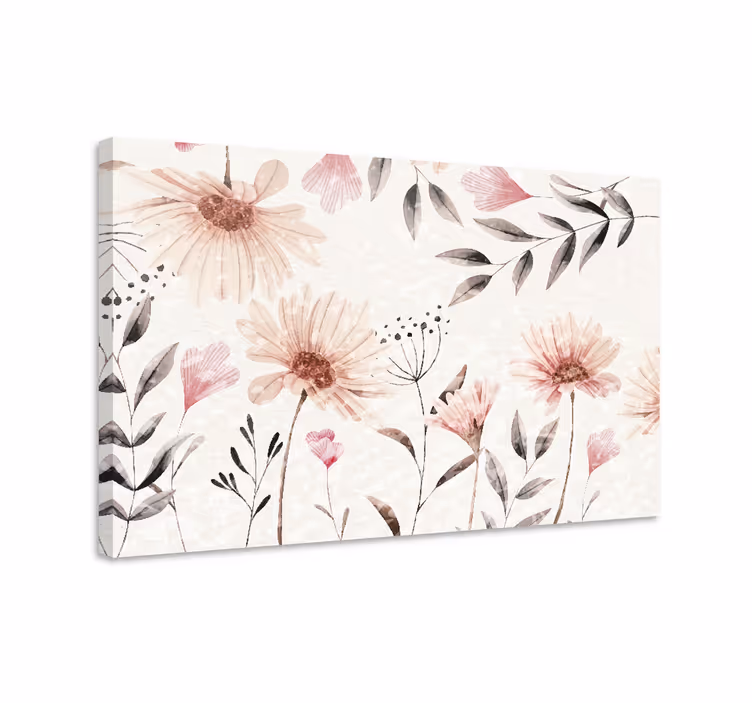 Cuadro de flores composición de flores elegantes - TenVinilo