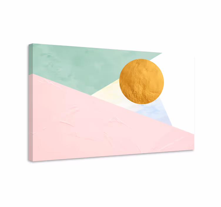 Cuadro moderno círculo solar geométrico - TenVinilo