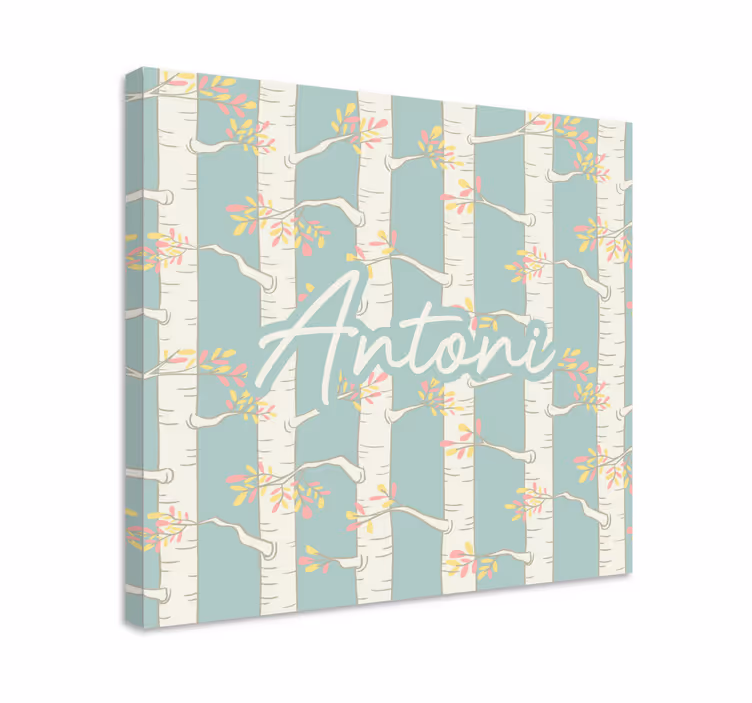 Cuadro de flores flores de abedul - TenVinilo