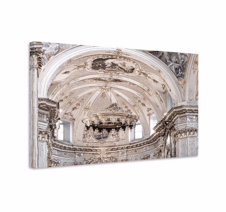 Cuadro artístico detalles del interior de la iglesia - TenVinilo