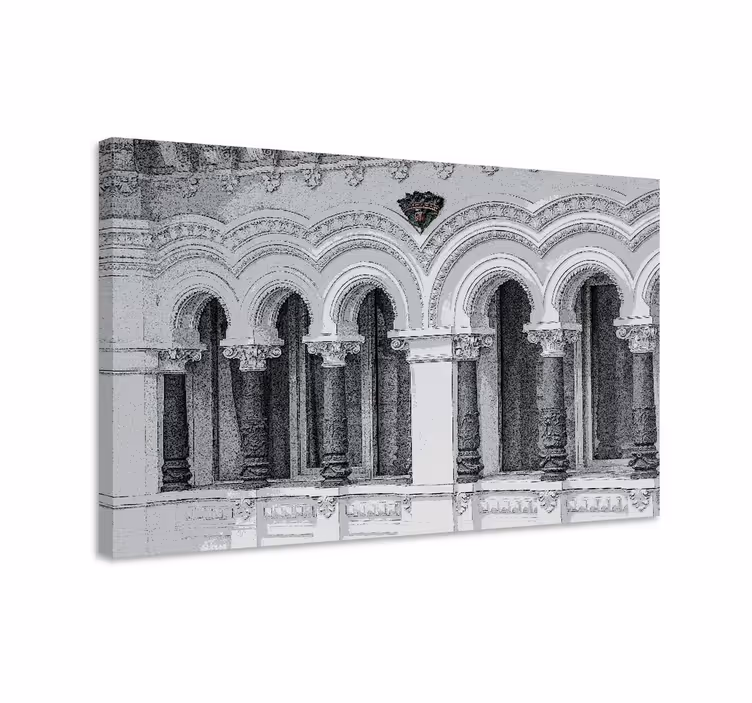 Cuadro ciudades diseño de arcos arquitectónicos - TenVinilo
