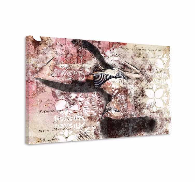 Cuadro de personas silueta de bailarín - TenVinilo