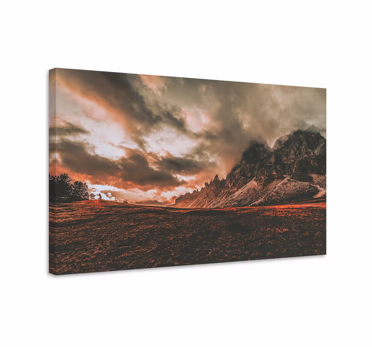 Cuadro paisajes Montañas y cielo colorido - TenVinilo