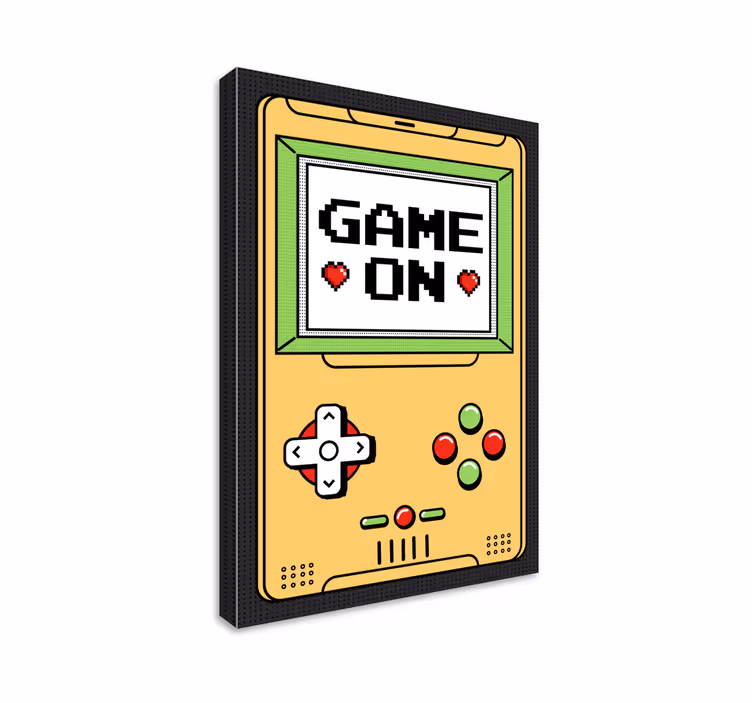 Cuadro decorativo videojuego juega este juego en la consola - TenVinilo