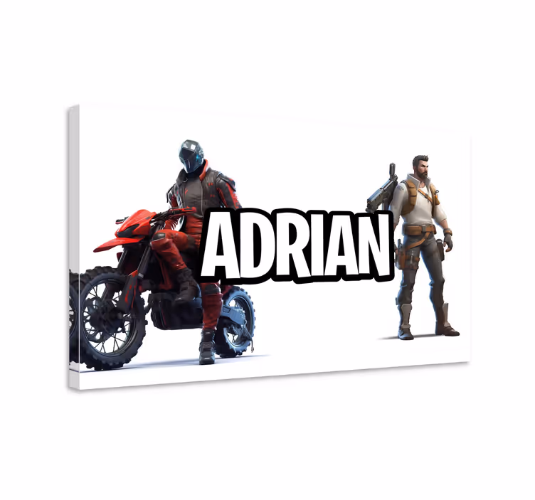 Cuadro decorativo videojuego hola, __(Nombre)__. ¡Espero que esté - TenVinilo