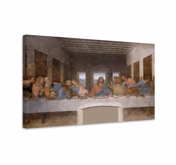 Cuadro artístico la Última Cena es una pintura mural del Renacimi - TenVinilo