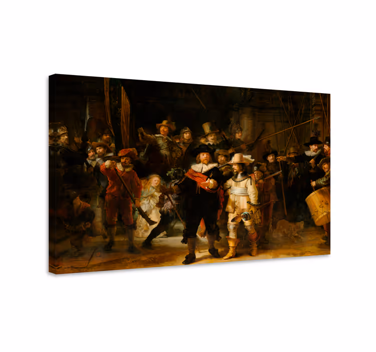 Cuadro artístico la guardia de noche de Rembrandt - TenVinilo