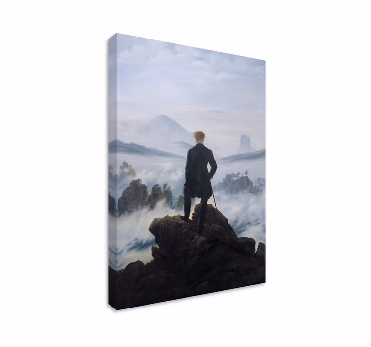 Cuadro artístico errante sobre el mar de niebla - TenVinilo
