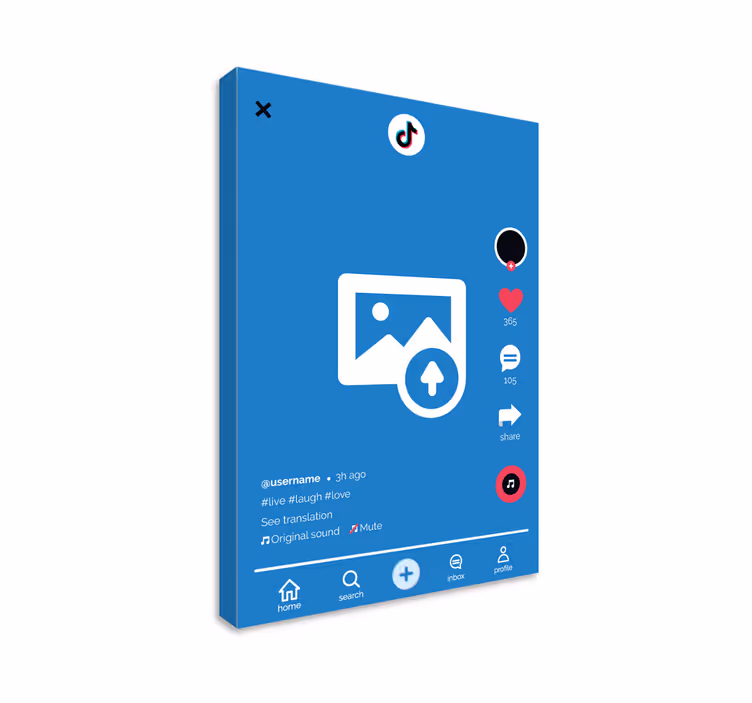 Cuadro personalizable tik tok - TenVinilo
