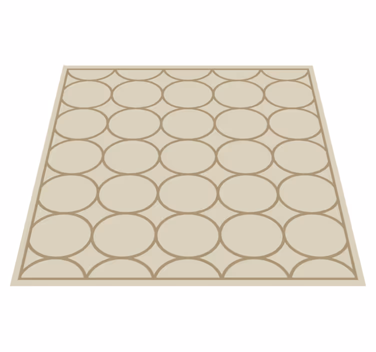 Alfombra vinílica cocina patrón beige arena - TenVinilo