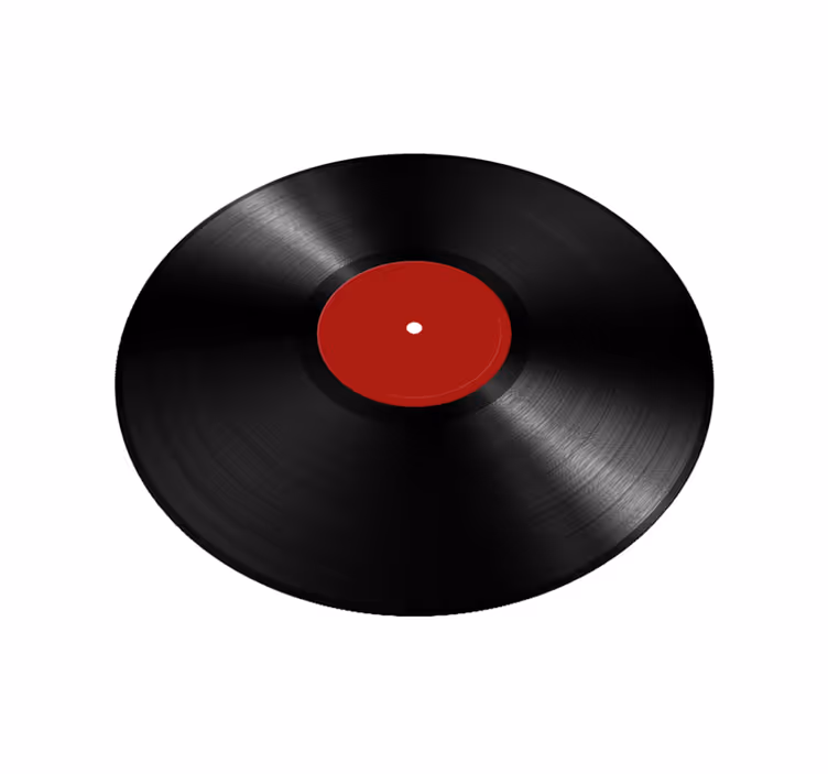 Alfombra vinílica comedor disco de vinilo gigante - TenVinilo