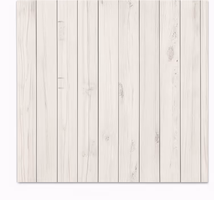 Alfombra vinílica comedor madera blanca desgastada - TenVinilo
