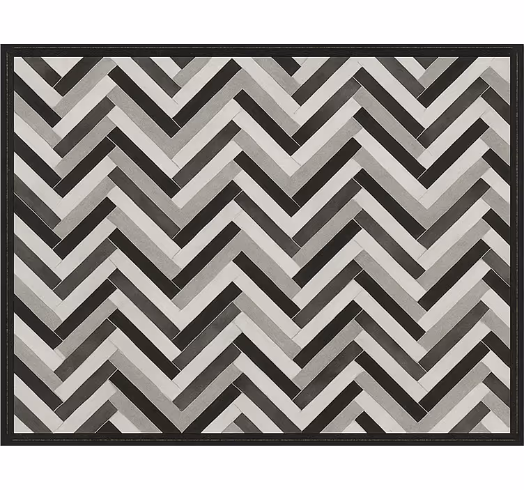 Alfombra vinílica comedor estilo parquet monocromático - TenVinilo