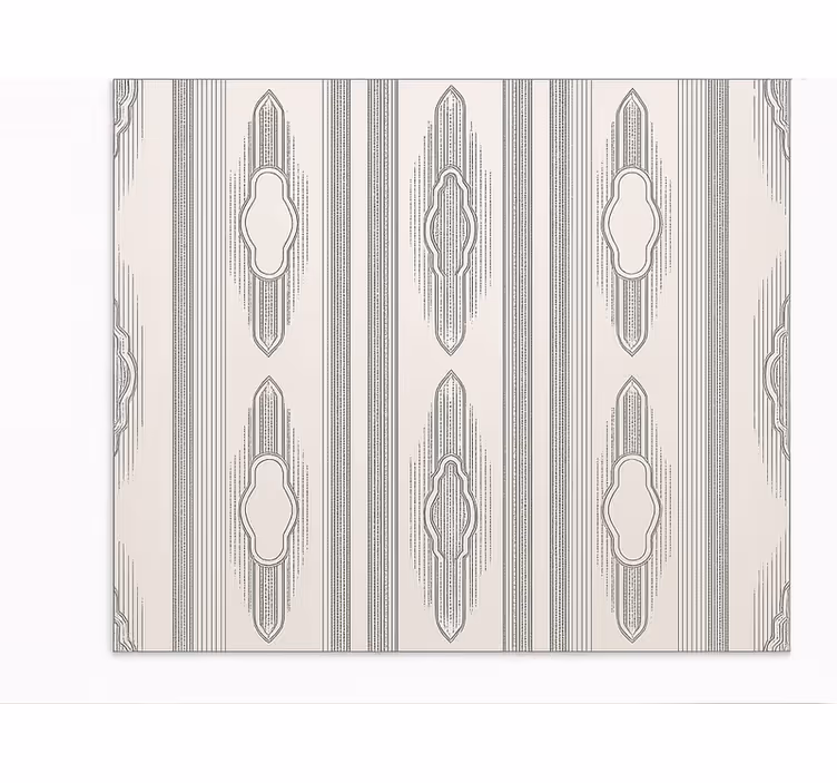 Alfombra vinílica comedor geometría étnica intrincada - TenVinilo