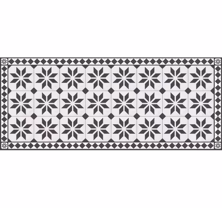 Alfombra vinílica mosaico alfombra de estilo vintage - TenVinilo