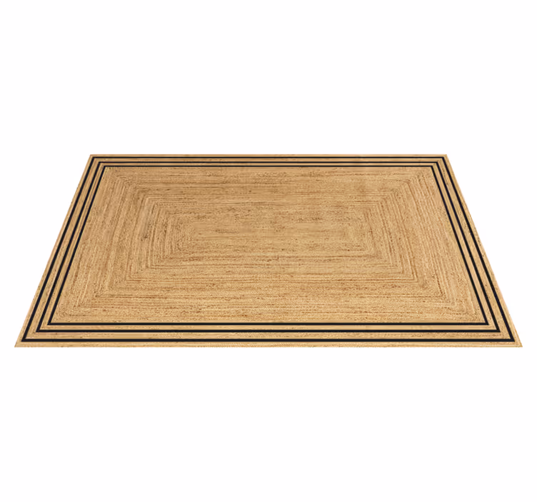 Alfombra vinílica cocina textura yute natural - TenVinilo