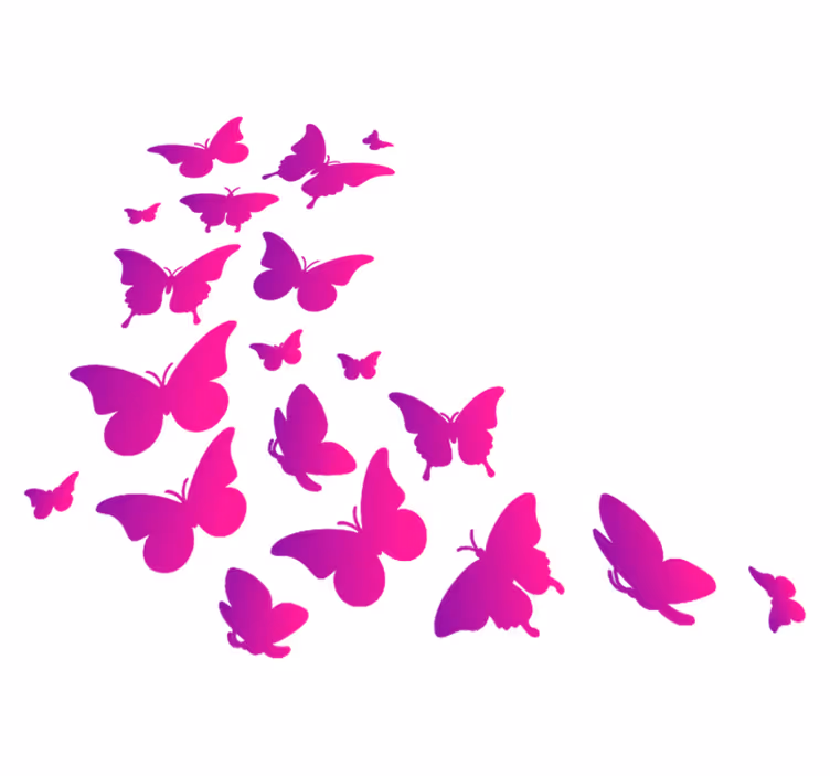 Alfombra vinílica animales mariposa en ventana - TenVinilo