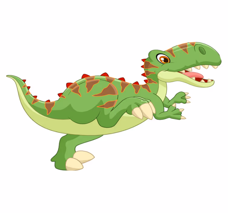 Alfombra vinílica animales personaje dinosaurio amistoso - TenVinilo