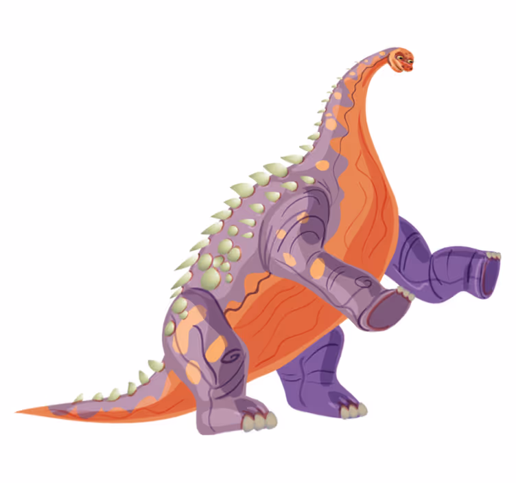 Alfombra vinílica animales personaje dino colorido - TenVinilo