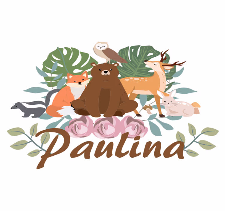 Alfombra vinílica animales reunión de animales del bosque - TenVinilo