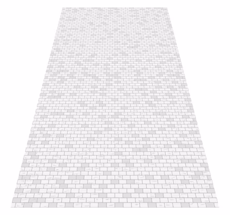 Alfombra vinílica cocina diseño de ladrillo elegante - TenVinilo