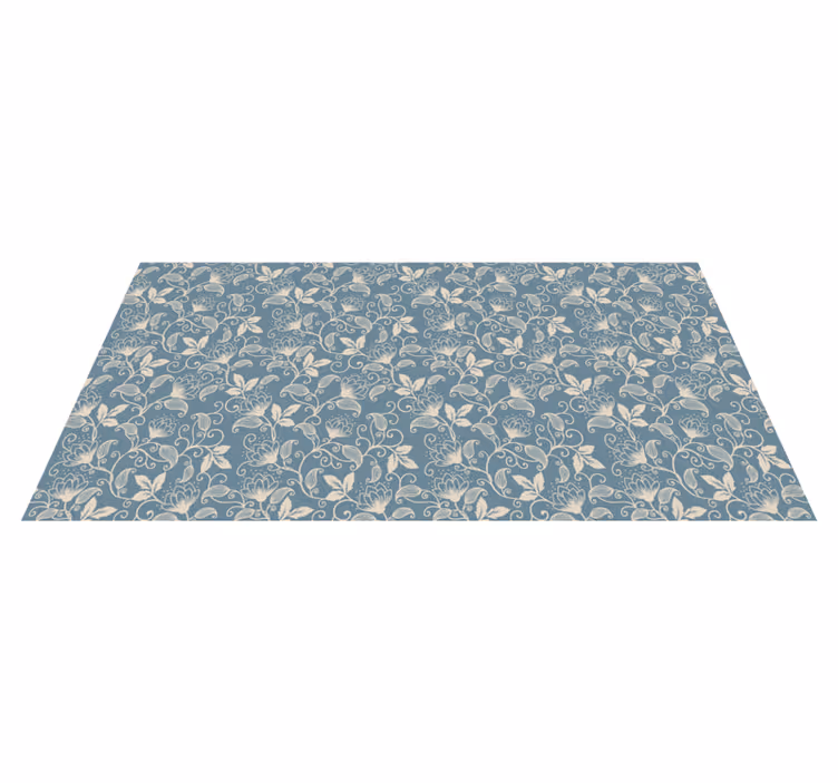 Alfombra vinílica flores con diseño floral - TenVinilo
