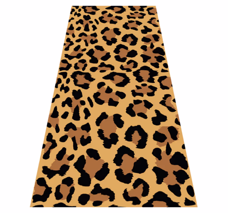 Alfombra vinílica animal print estampado pantera - TenVinilo