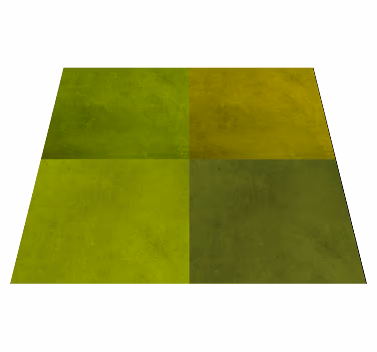 Alfombra de vinilo geométrica cuadrados verdes modernos - TenVinilo