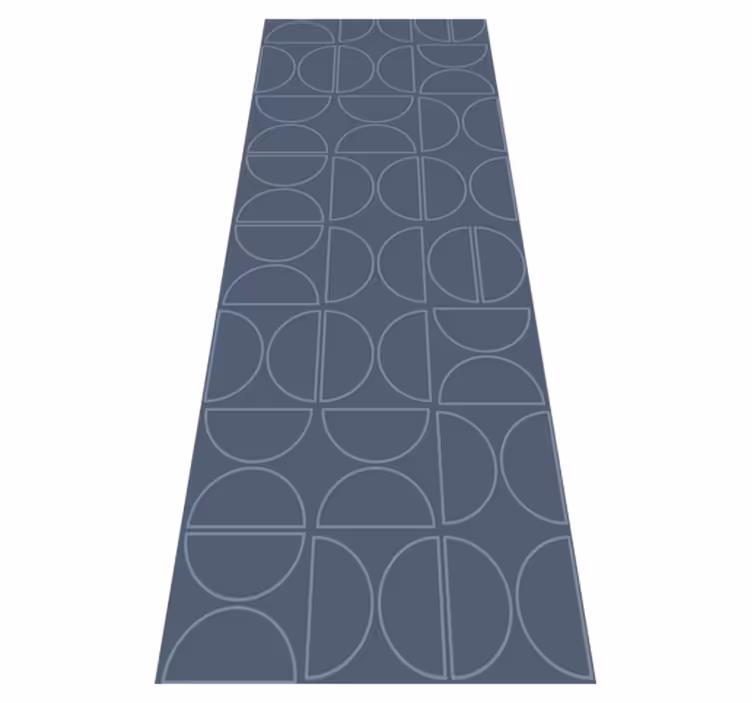 Alfombra de vinilo geométrica curva de simetría rasch - TenVinilo