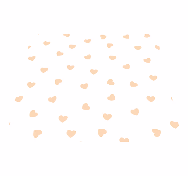 Alfombra vinílica dormitorio corazones pequeños - TenVinilo