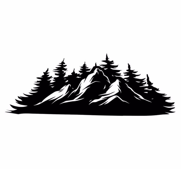 Alfombra vinílica naturaleza cordillera montañosa - TenVinilo