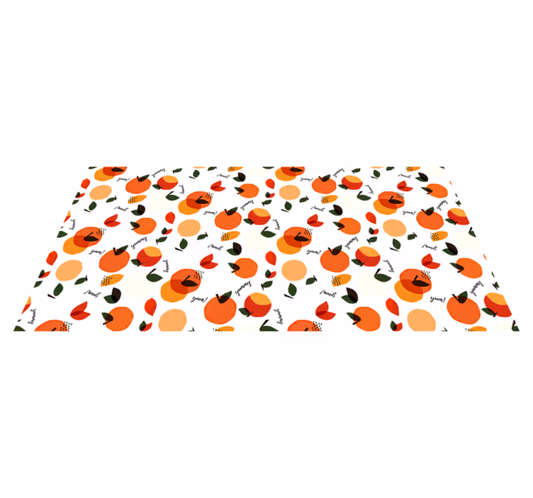 Alfombra vinílica naturaleza arreglo frutal - TenVinilo