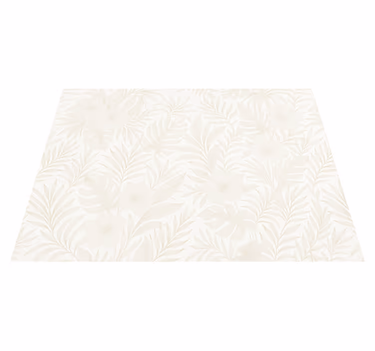 Alfombra vinílica dormitorio tropical neutro - TenVinilo