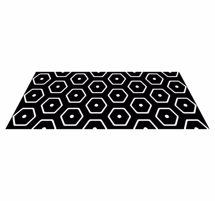 Alfombra de vinilo geométrica patrón minimalista - TenVinilo