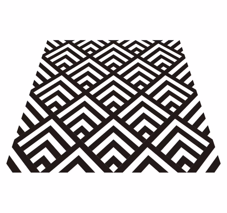 Alfombra de vinilo geométrica diamantes - TenVinilo